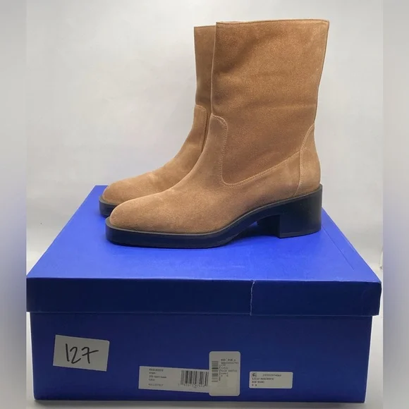 Stuart Weitzman Kaia 40MM Sport Suede Booties size 9